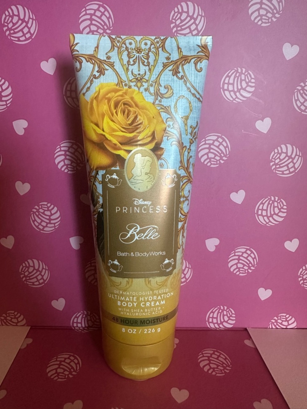Bath & Body Works Belle Floral Hydration Body Cream - Yellow & Blue